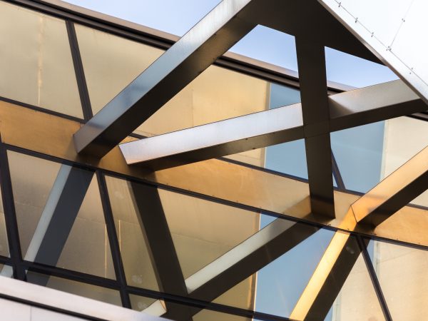 Glass and metal architectural structure